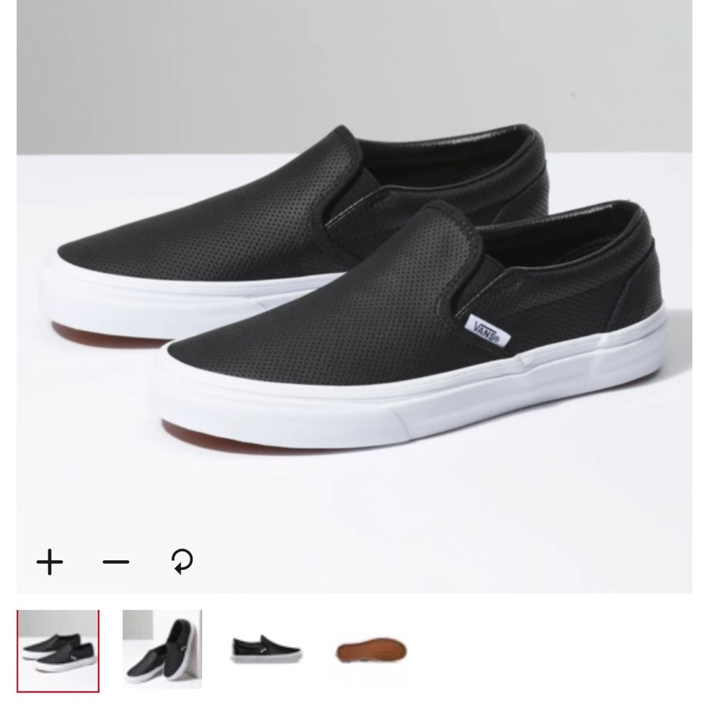 Black Leather Vans